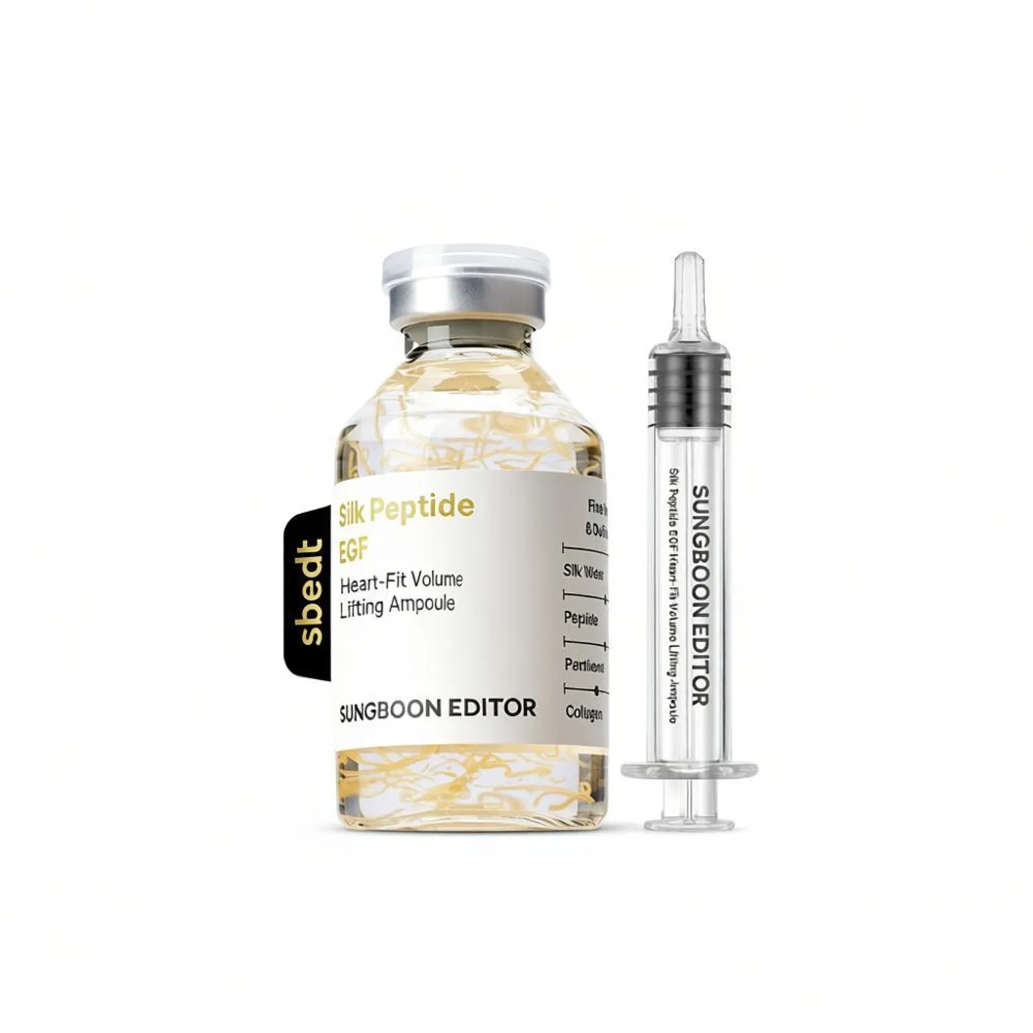 SILK SUNGBOON EDITOR Silk Peptide EGF Heart Fit Volume Lifting Ampoule 40ml Double Pack - Image 1