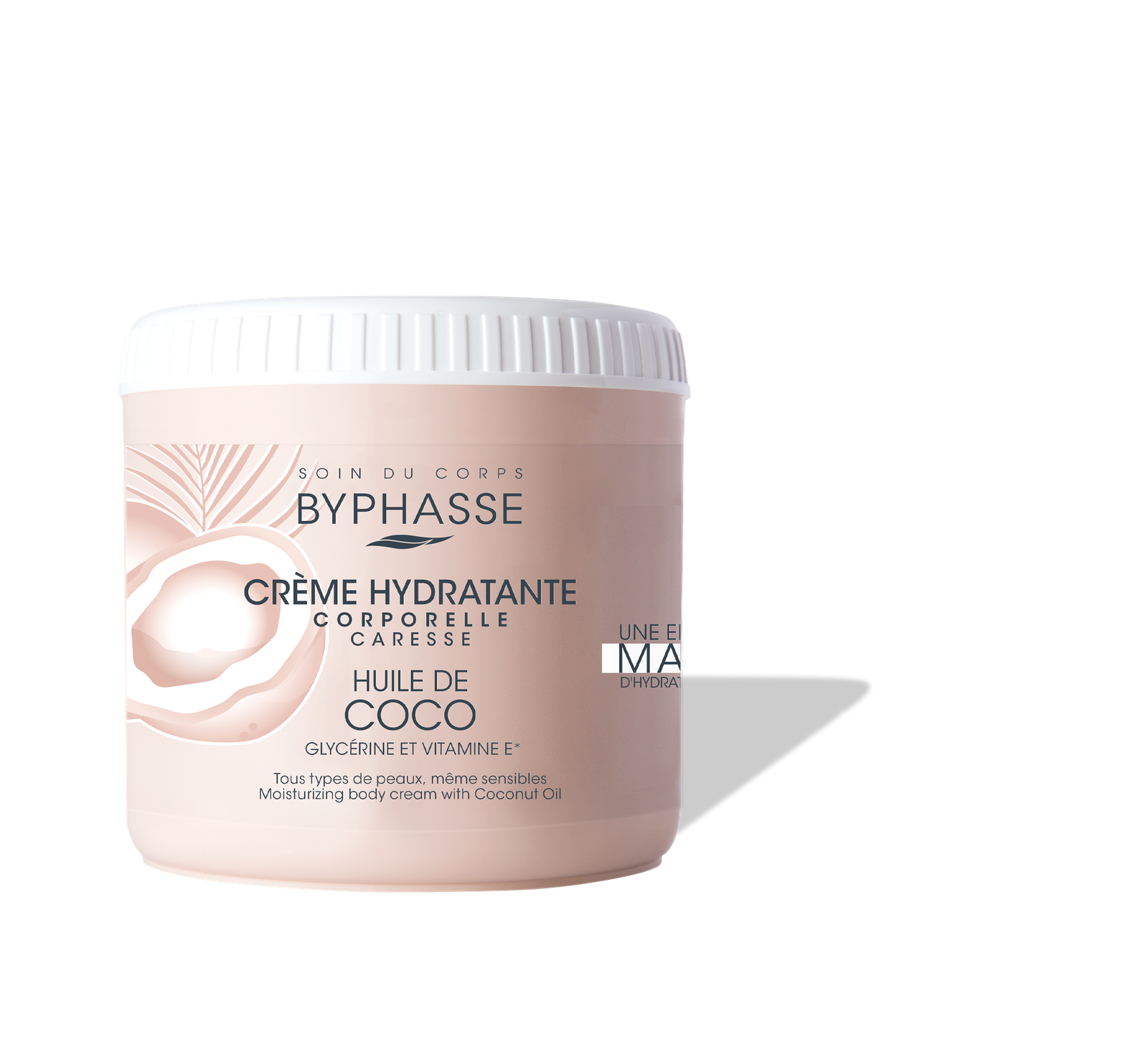 COCO1 CRÈME HYDRATANTE CORPORELLE CARESSE HUILE DE COCO 500ML - Image 1