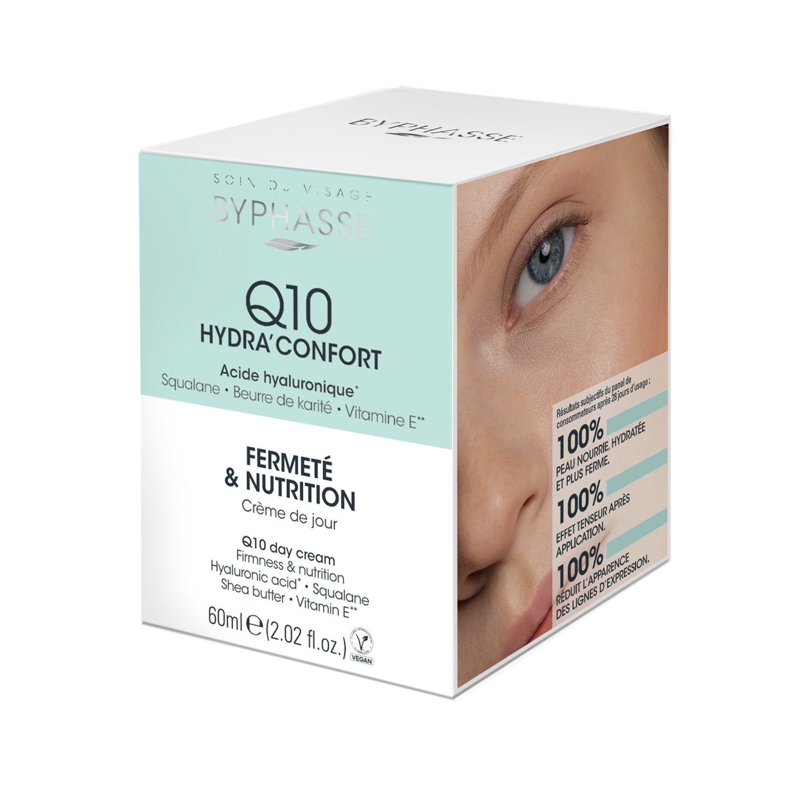 Q10-HYDRACONFORT-DAY-CREAM-60ML-PRODUCT-BOX_1 BYPHASSE Q10 hydra confort Acide hyaluronique - Image 1