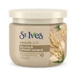 St. Ives Smooth Soft Creamy Face & Body Scrub with Glycerin & Colloidal Oatmeal, Gentle Exfoliating Moisturizing Scrub for Soft, Hydrated Skin, 300g
